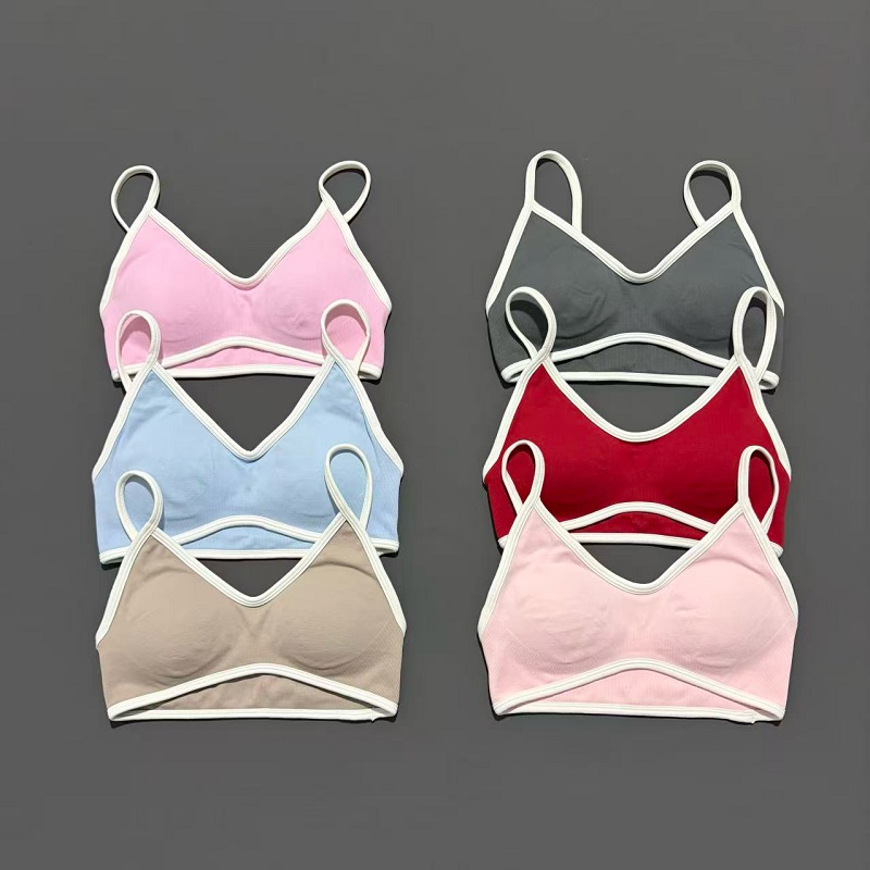Plunge Bra Push Up - Damski biustonosz sportowy z regulacją, mocno