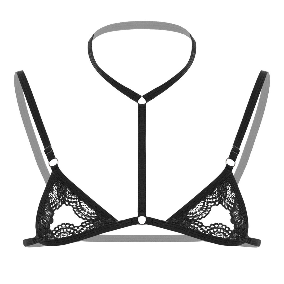 Sheer Bra Lace - Seksowne męskie szelki erotyczne biustonosz męskie