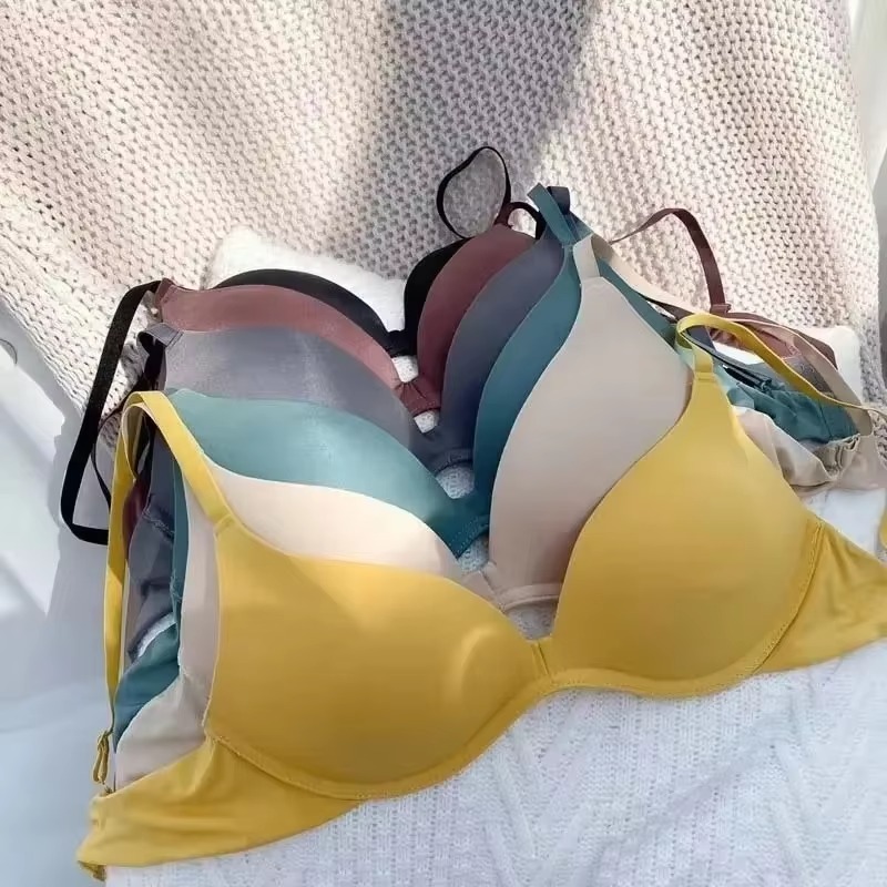 Sleep Bra Bralette - Japoński biustonosz jednoczęściowy, gładki, bezszwowy, z
