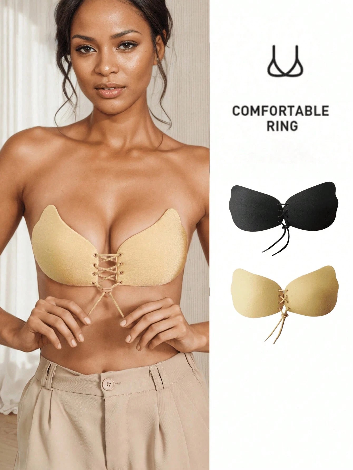 Strapless Bra Adhesive - 1 szt. Biustonosz samoprzylepny, biustonosz bez