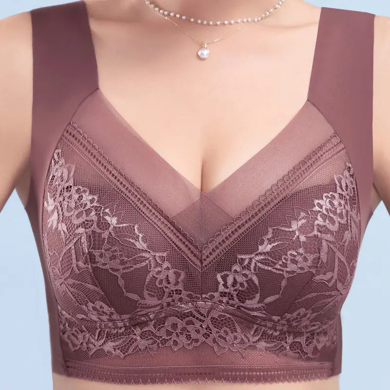 L-6L Duży biustonosz damski Pu – Sheer Bra Lace recenzja i cena